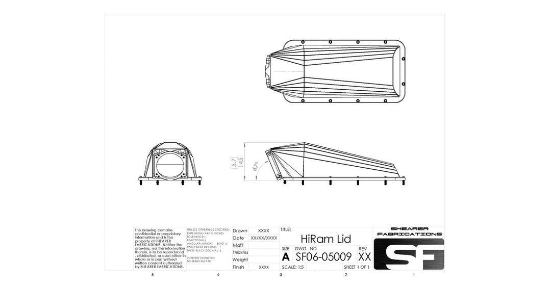 ShearerFab HiRam Sheetmetal Lid