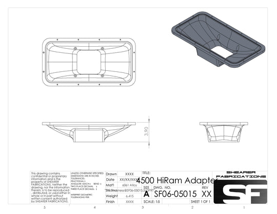 HiRam to 4500 Lower Adapter